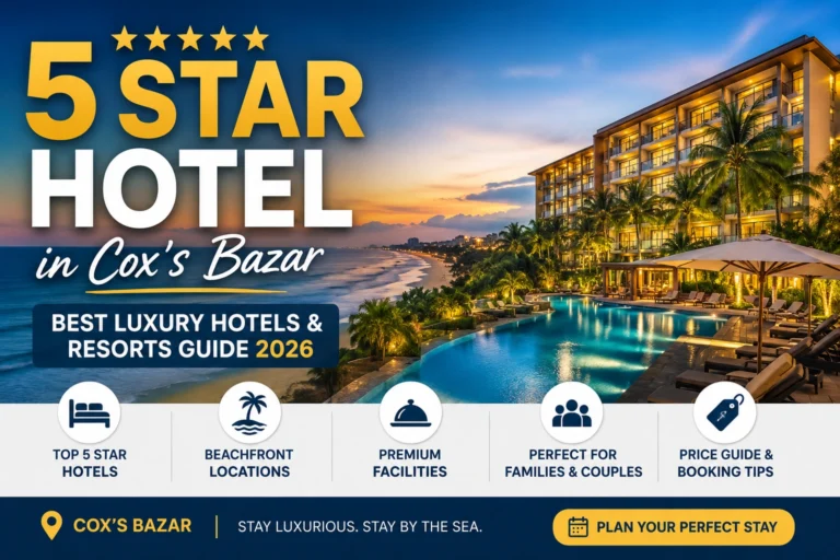 Best 5 star hotel in Cox’s Bazar with luxury beachfront resort and premium facilities