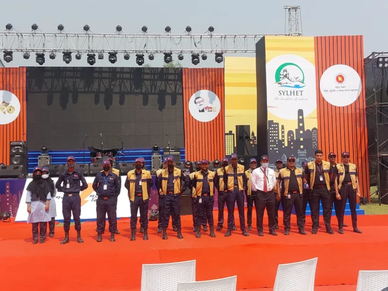 Elite Security Services Ltd (Elite Force) security team providing event security services in Sylhet, Bangladesh