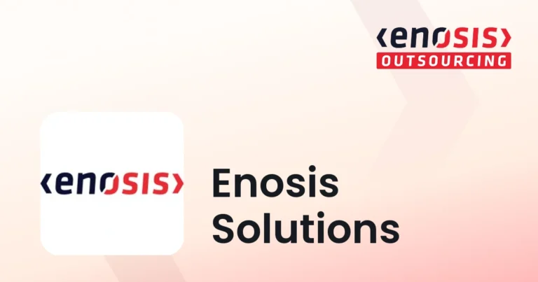 Enosis Solutions company branding and outsourcing services banner