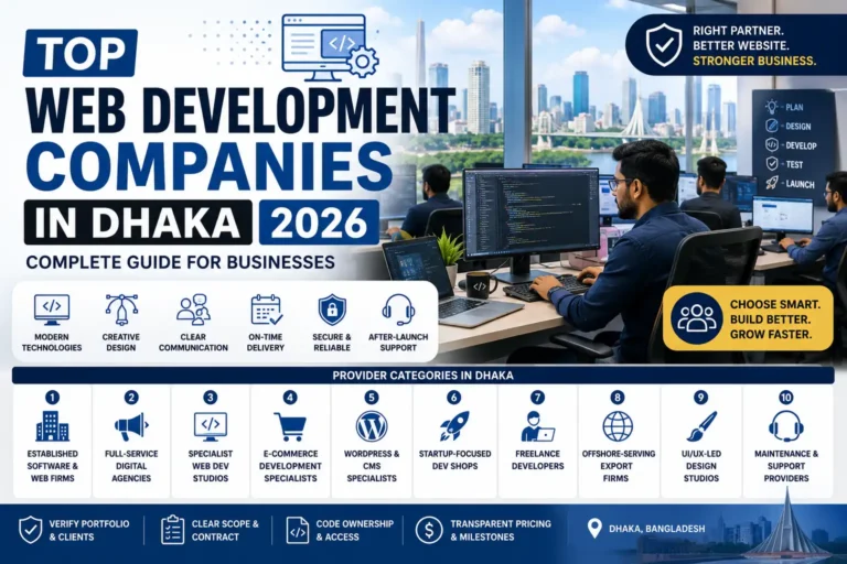 Top web development companies in Dhaka 2026 for business websites ecommerce and custom web applications