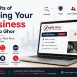 Benefits of listing your business on Info Ghor to improve business visibility, customer trust, local SEO, and online discovery in Bangladesh.