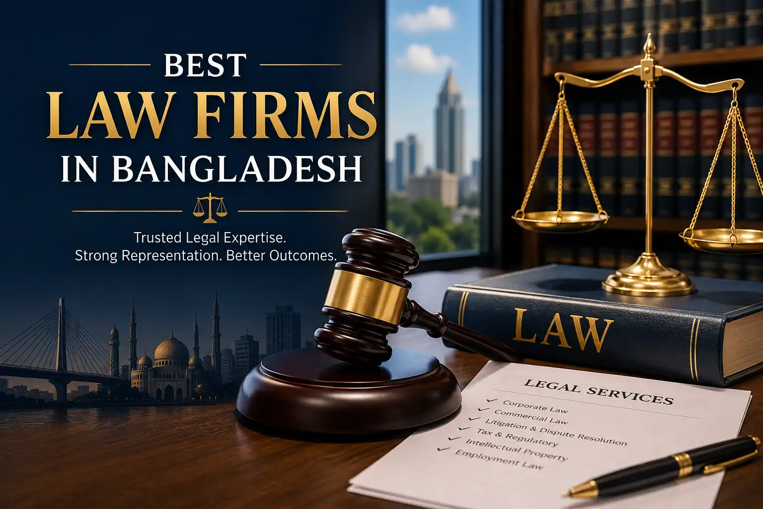 Best Law Firms in Bangladesh featuring legal professionals, corporate law, litigation, arbitration, and trusted legal services.