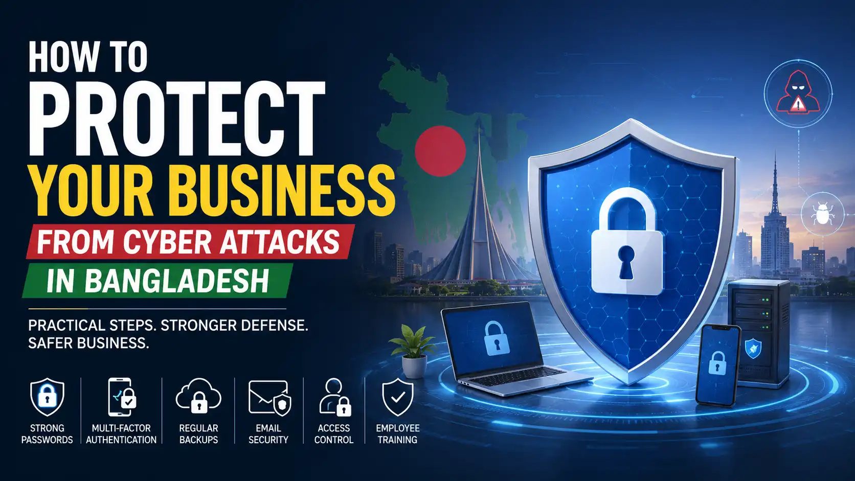 How to Protect Your Business from Cyber Attacks in Bangladesh with cybersecurity best practices for businesses