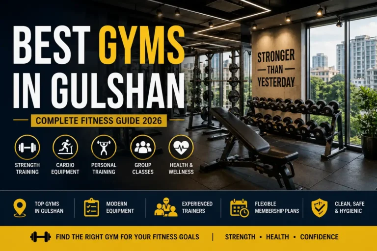 Best gyms in Gulshan featuring modern strength training, cardio equipment, personal training, and fitness facilities.
