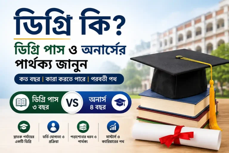 ডিগ্রি কি? ডিগ্রি পাস ও অনার্সের পার্থক্য