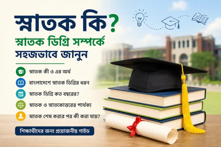 স্নাতক কি এবং স্নাতক ডিগ্রি সম্পর্কে সহজ গাইড