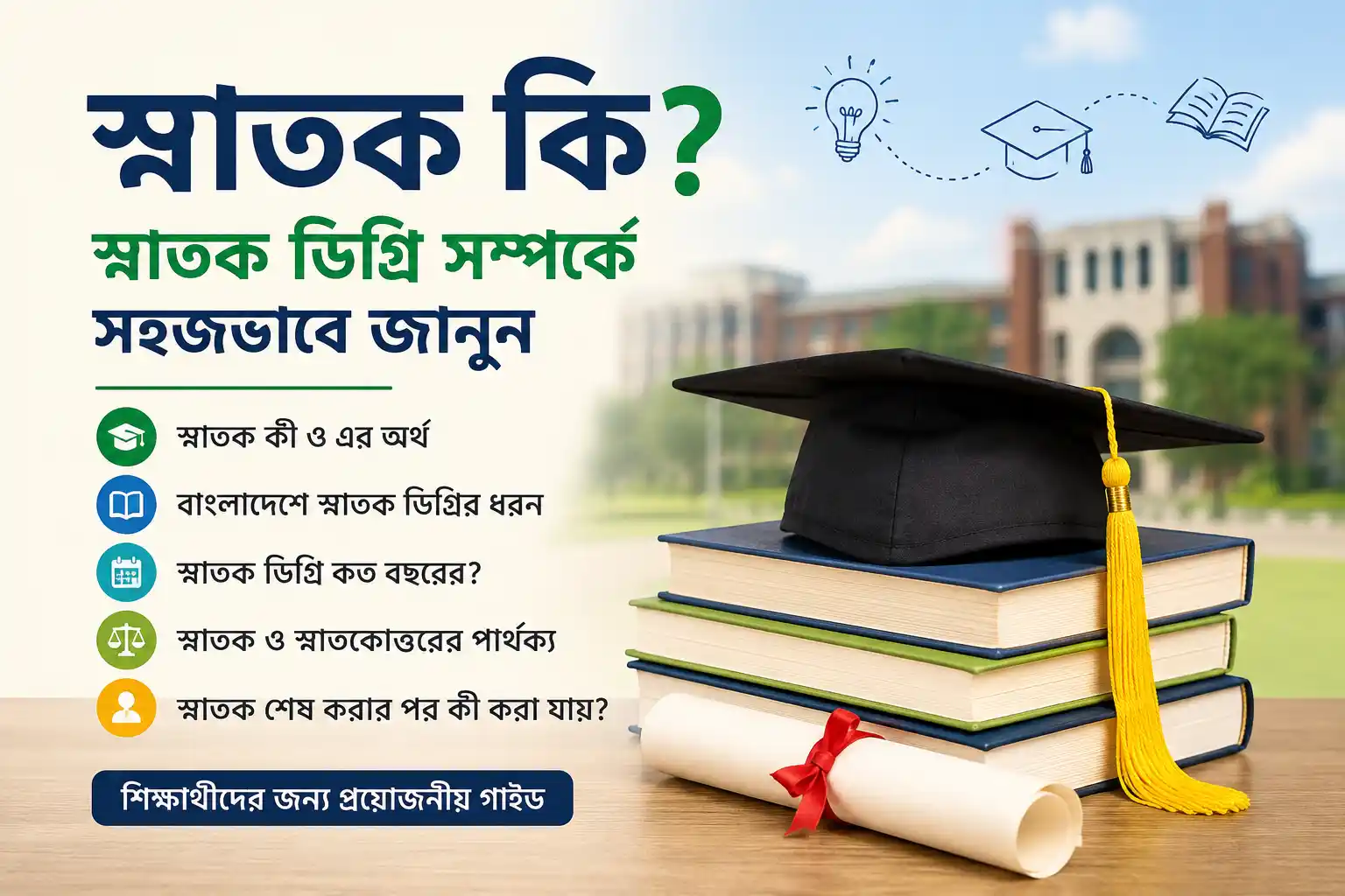 স্নাতক কি এবং স্নাতক ডিগ্রি সম্পর্কে সহজ গাইড