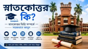 স্নাতকোত্তর কি এবং স্নাতকোত্তর ডিগ্রি সম্পর্কে সহজ ধারণা